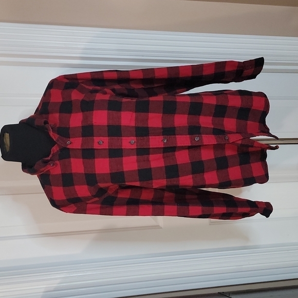 St. John's Bay Shirts St Johns Bay Seated Mens Long Sleeve Adaptive Classic Fit Flannel